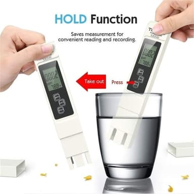 3-in-1-ilmaisintesti vedenlaadulle LCD TDS EC TEMP -testikynä Lämpötila