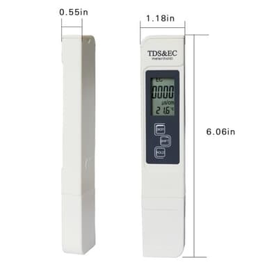 3-in-1-ilmaisintesti vedenlaadulle LCD TDS EC TEMP -testikynä Lämpötila
