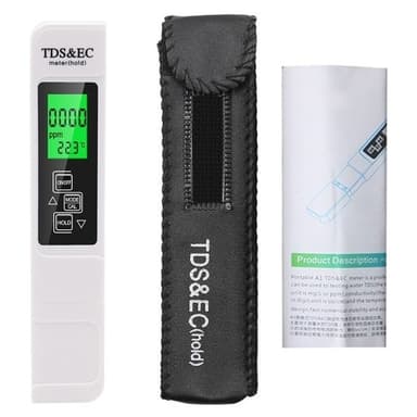 3-in-1-ilmaisintesti vedenlaadulle LCD TDS EC TEMP -testikynä Lämpötila