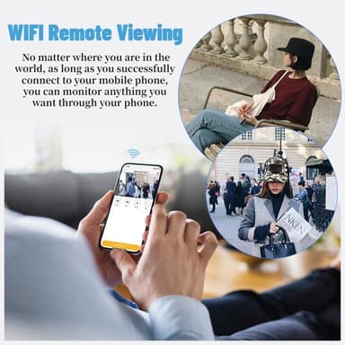 Cap HD 1080P Loop Recording Etäkatselu Baby Nanny Surveillance WiFi-kamera