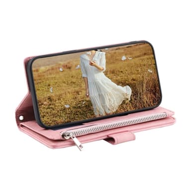 Xiaomi Redmi 14C Zipper Wallet Case Rhombus Stitching Line Puhelinsuojus