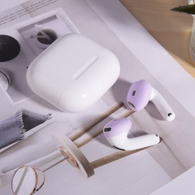 AirPods 4:lle liukumaton silikonikotelo, korvasuojat, nappikuulokkeet - Sininen