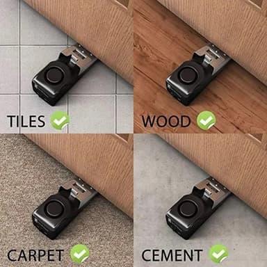 Smart Door Stopper 120dB varkaudenestohälytys hotellien kotitoimiston suojaukseen