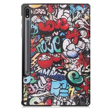 Kolmen taittotelineen älykotelo Samsung Galaxy Tab S10+ (S10 Plus) -puhelimelle