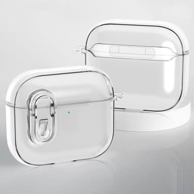 AirPods 4 -kuulokekotelolle Snap Switch jääkristallikirkas kuori - läpinäkyvä