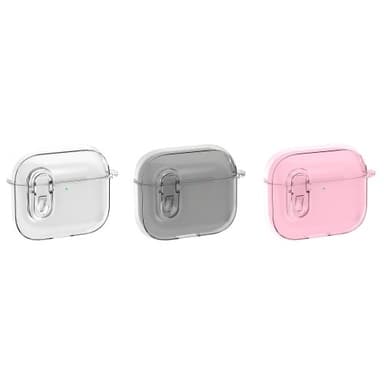 AirPods 4 -kuulokekotelolle Snap Switch jääkristallikirkas kuori - läpinäkyvä