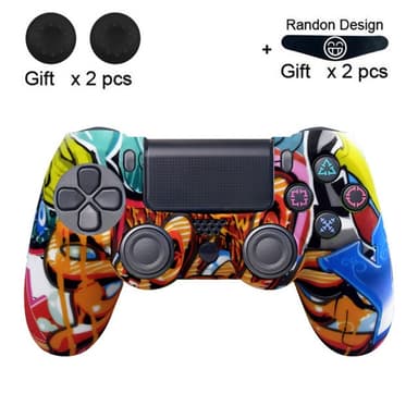 Suojakuori Sony PlayStation 4 Pro Slim PS4:lle liukastumista estävälle silikonikuorelle - sininen Y