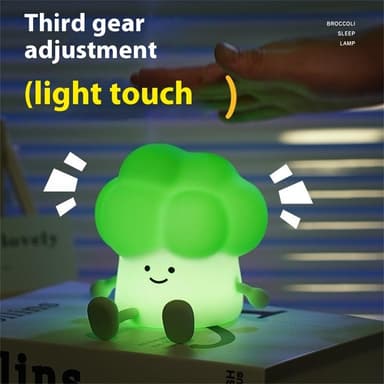 Parsakaali Design Creative Silicone Tap Light kodin makuuhuoneen yölamppu