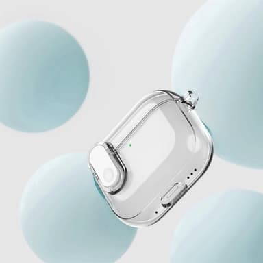 AirPods 4 -kuulokekotelolle Snap Switch jääkristallikirkas kuori - läpinäkyvä