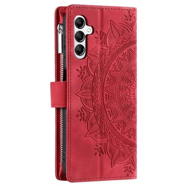 Samsung Galaxy A26 / A16 -lompakkokotelon kuoren kuoren Mandala-kukkakuvio