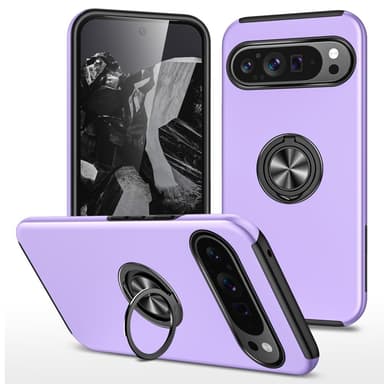 Google Pixel 9 / Pixel 9 Pro sormenrengasjalustan hybridikotelo