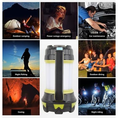 Taskulamppu Camping Light Emergency Searchlight High Beam Spotlight sivuvalo