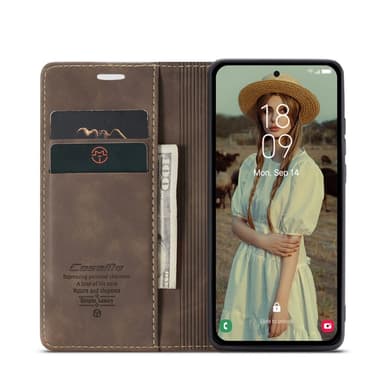 CASEME Retro Lompakkokotelo Samsung Galaxy A56