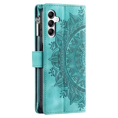 Samsung Galaxy A26 / A16 -lompakkokotelon kuoren kuoren Mandala-kukkakuvio