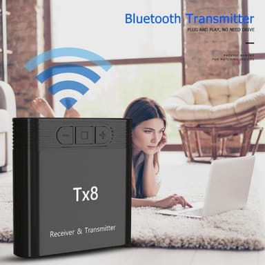2-in-1 Bluetooth-lähetinvastaanotinsovitin musiikin äänilähetin-vastaanottimelle