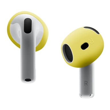 AirPods 4:lle liukumaton silikonikotelo, korvasuojat, nappikuulokkeet - Keltainen