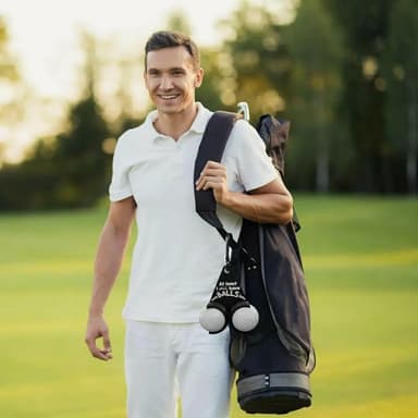 Golfpallon pidike Hauskat kirjaimet Double Golf Balls Golf Gift - Tyyli C