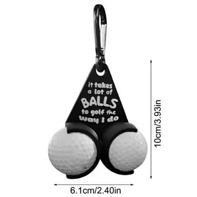 Golfpallon pidike Hauskat kirjaimet Double Golf Balls Golf Gift - Tyyli C