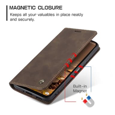 CASEME Retro Lompakkokotelo Samsung Galaxy A26