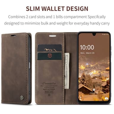 CASEME Retro Lompakkokotelo Samsung Galaxy A26