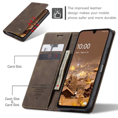 CASEME Retro Lompakkokotelo Samsung Galaxy A26