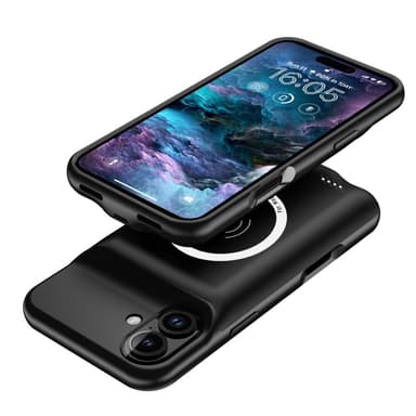 iPhone 16 Plus kannettavalle laturikotelolle 7000 mAh PowerBank, joka on yhteensopiva MagSafen kanssa