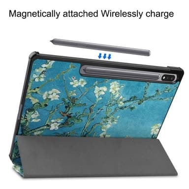 Kolmen taittotelineen älykotelo Samsung Galaxy Tab S10+ (S10 Plus) -puhelimelle