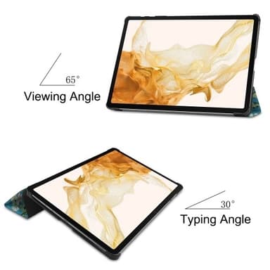 Kolmen taittotelineen älykotelo Samsung Galaxy Tab S10+ (S10 Plus) -puhelimelle