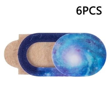 6 kpl Anti-Spy Computer Camera Protection Slider Anti-Peep Privacy - Starry Sky 1