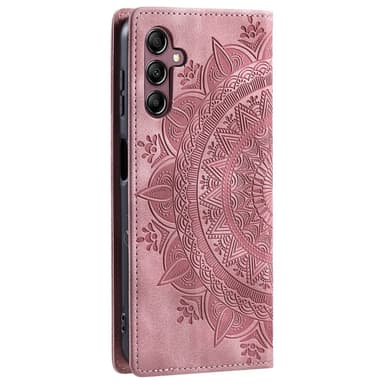 Samsung Galaxy S25 -lompakkokotelon kuoren kuoren Mandala-kukkakuvio