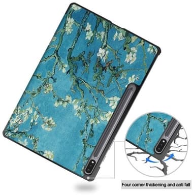 Kolmen taittotelineen älykotelo Samsung Galaxy Tab S10+ (S10 Plus) -puhelimelle