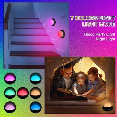 Disco Ball Light -lavavalaistus RGB Pyörivä tunnelmallinen juhlalamppu