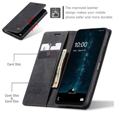 CASEME Retro Lompakkokotelo Samsung Galaxy A26