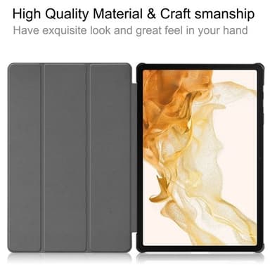 Kolmen taittotelineen älykotelo Samsung Galaxy Tab S10+ (S10 Plus) -puhelimelle
