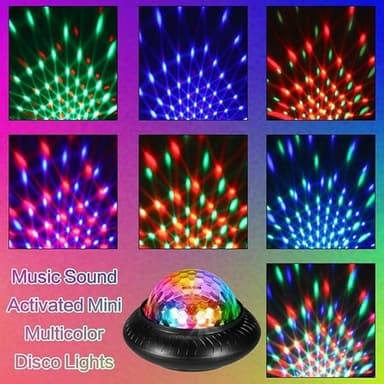 Disco Ball Light -lavavalaistus RGB Pyörivä tunnelmallinen juhlalamppu