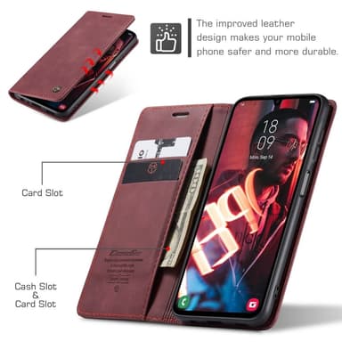 CASEME Retro Lompakkokotelo Samsung Galaxy A16