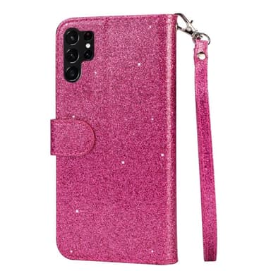 Samsung Galaxy S25 UltraTaittuva Glitter-Suojakotelo Vetoketjutaskulla