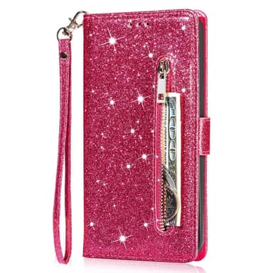 Samsung Galaxy S25 UltraTaittuva Glitter-Suojakotelo Vetoketjutaskulla