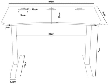 Arozzi Arena Small pelipöytä