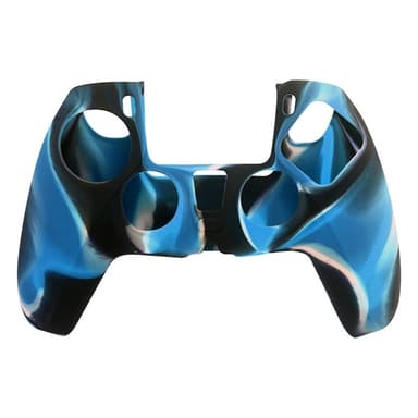 Playstation 5 / PS5 silikoninen suojakuori, naamiointi liukastumista estävällä suojalla - BlackBlue