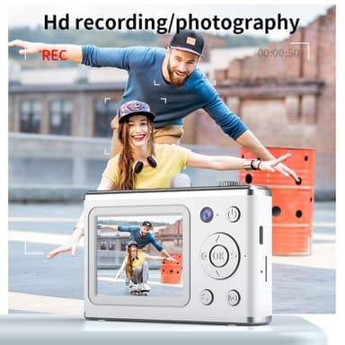 2,4"" näytöllinen kaksilinssinen videotallennus CCD-digitaalikamera 32 Gt:n kortilla + lukijalla - Musta