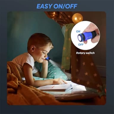 IPX4 vedenpitävä mini ladattava LED 25 lumen taskulamppu - musta