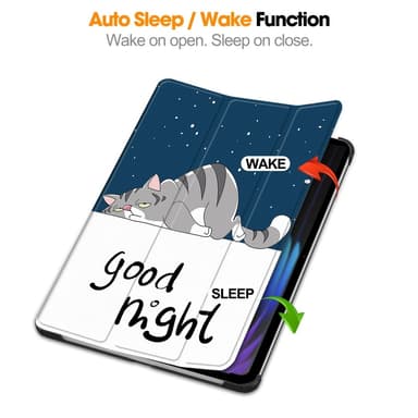 Slim Fit suojakuori Xiaomi Pad 7 Auto Wake / Sleep -laitteelle - Cat