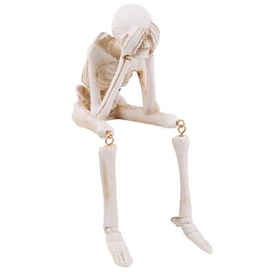 Halloween luurankohahmo Spooky Skull Decoration Party Haunted - See No Evil