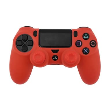 Suojakuori Sony PlayStation 4 Pro Slim PS4:lle liukastumista estävälle silikonikuorelle - Punainen