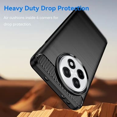 Puhelinkotelo TPU Shell Takakansi Carbon OnePlus 13R - Musta