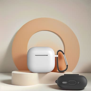 AirPods 4 5 kpl Lisävarusteet Kotelo Säilytyslaatikko Kaulahihna Kuulokepidike Avaimenperä - Vaaleansininen