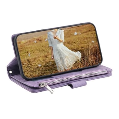 Xiaomi Redmi 14C Zipper Wallet Case Rhombus Stitching Line Puhelinsuojus