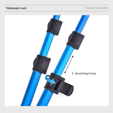 230 cm 3-osainen taitettava kolmiokalastusverkko Håv Kalastusverkko kauhalla