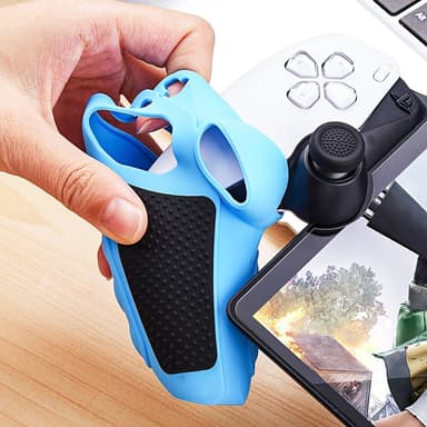 Playstation 5 / PS5 silikoninen suojakuori, liukastumista estävä suoja + joystick-suojukset - Vaaleanpunainen